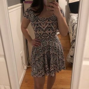 Printed skater dress